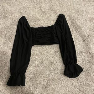 Black crop top